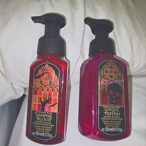 (×2) HALLOWEEN Foaming Handsoap: VAMPIRE BLOOD & GHOUL FRIEND NEW!